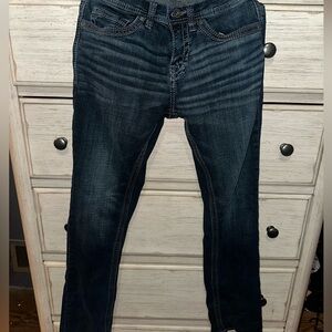 BKE Men's Dark Blue Slim Jeans